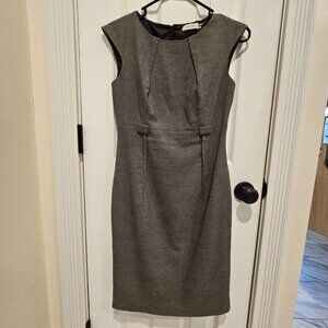 NWOT Size 2 Calvin Klein Sheath Dress Classic Black and White